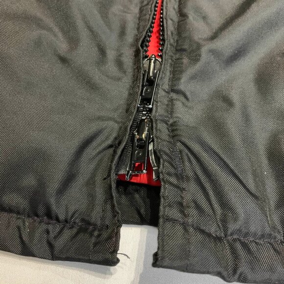 VTG 70s Ski-Doo Bombardier Snowmobile Jacket Womens Medium Black Yellow Ski Coat - Picture 6 of 9